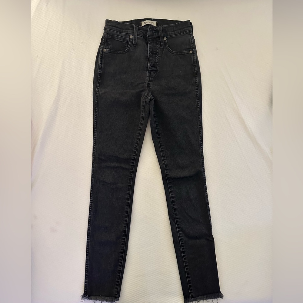 Madewell 10” High Rise Skinny JeN - Grey